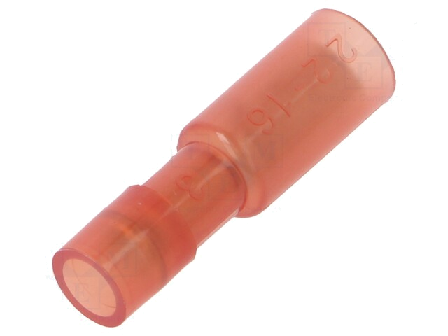 Connector: rond; vrouwelijk; Ø: 4mm; 0,25÷1,5mm2; klemmen; vertind Connector: rond; vrouwelijk; Ø: 4mm; 0,25÷1,5mm2; klemmen; vertind